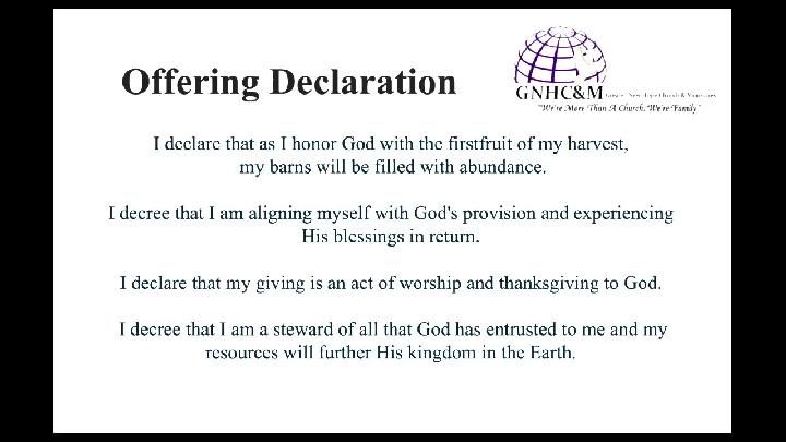 Offering Declaration