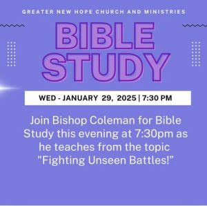 Bible Study 1-29-25